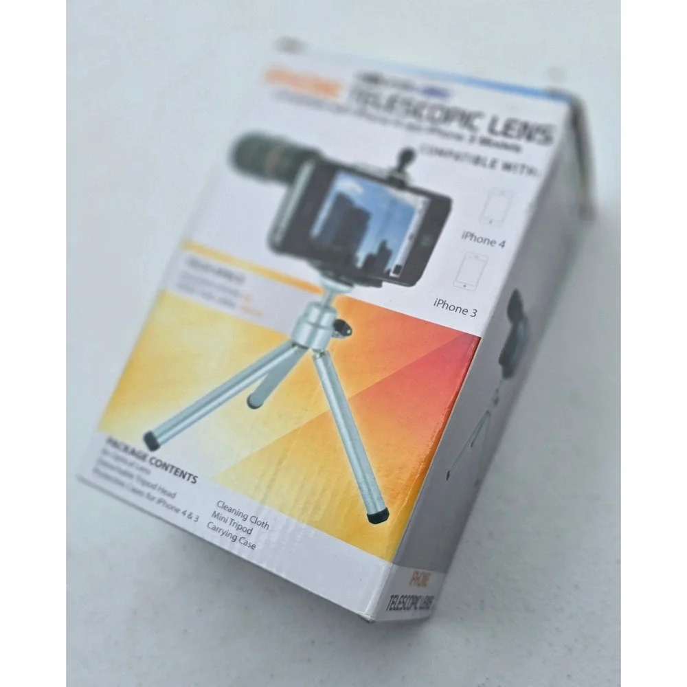 SoundLogic 8x Optical Zoom Telescopic Lens Kit for iPhone 4 and 3 Mini Tripod